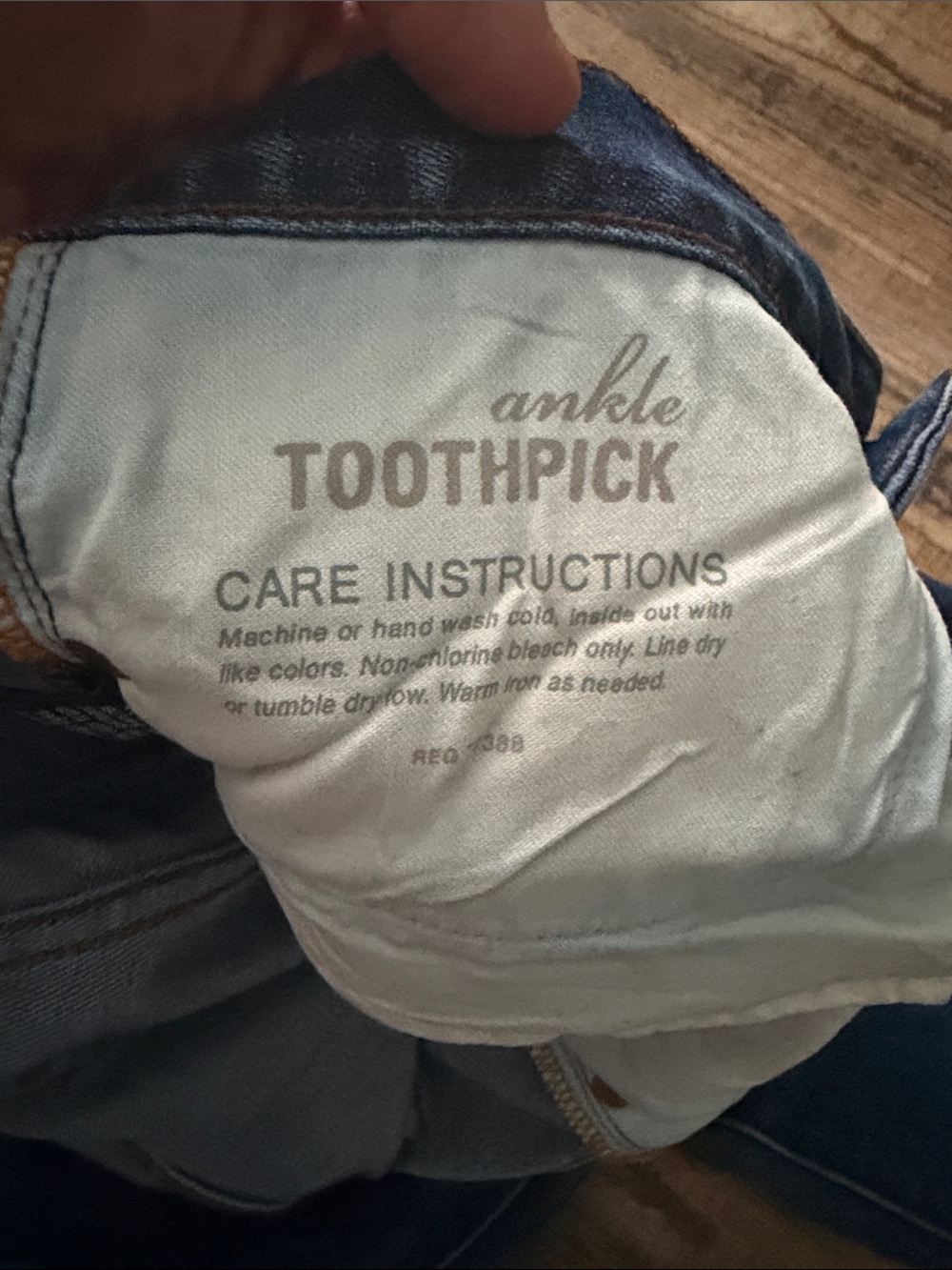 J. Crew Ankle Toothpick Jeans in Dark Blue
